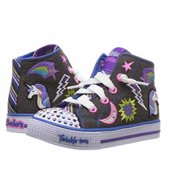 skechers girl high top sneakers